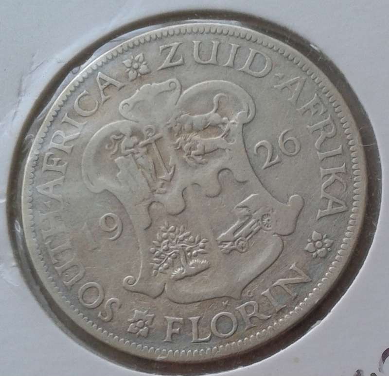 Scarcer 1926 union silver 2 Shillings