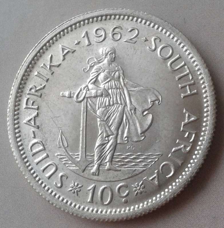 High grade 1962 republic silver 10c