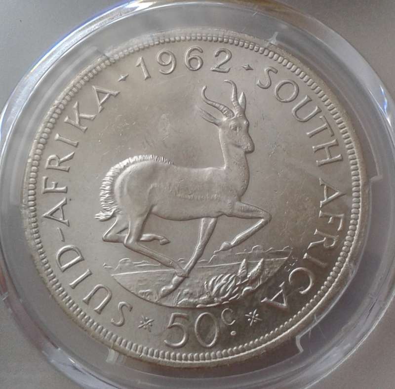 Nice 1962 Republic silver 50c PCGS MS63 (low mintage)