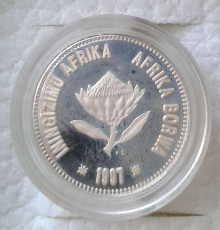 1997 Knysna Seahorse proof silver 2 1/2c in S.A Mint box incl.certificate (mintage: 2627)