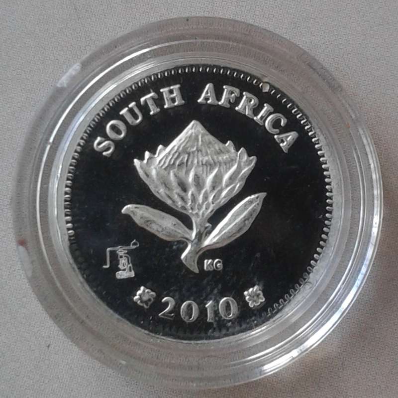2010 Mail Steamship unc Flypress silver 2 1/2c in S.A Mint bag (mintage: 300)