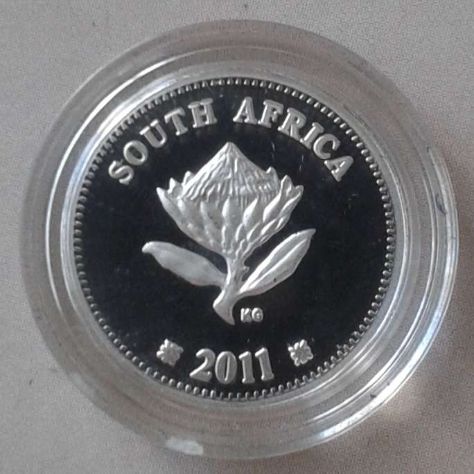 2011 Van Der Stel proof silver 2 1/2c in S.A Mint bag incl.certificate