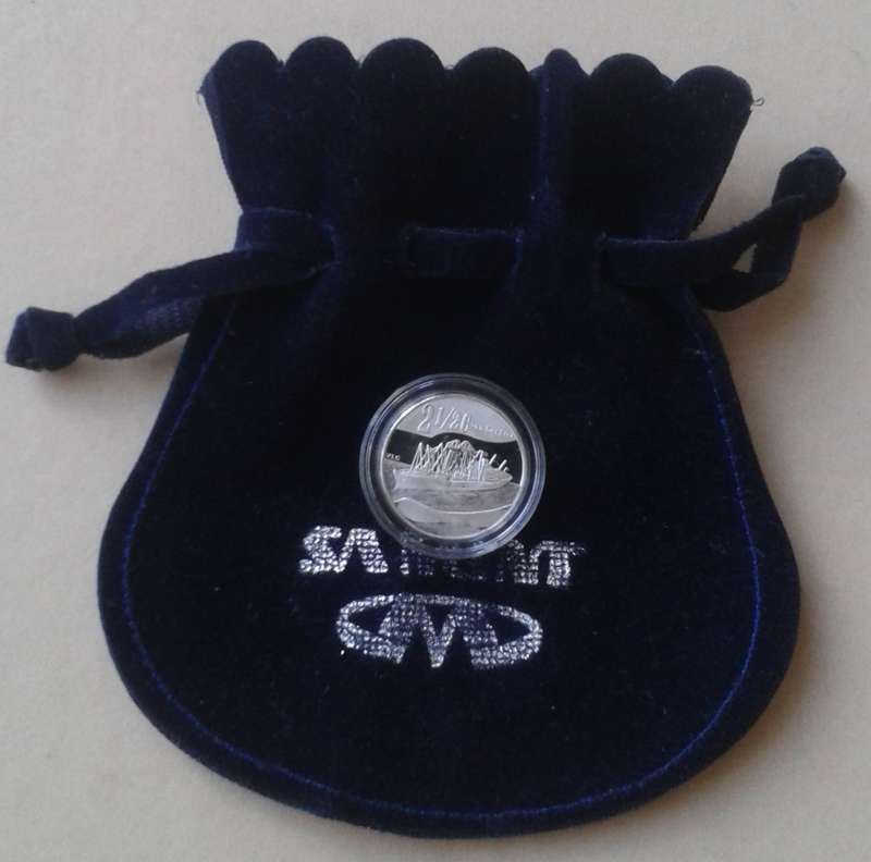 2011 Van Der Stel unc Flypress silver 2 1/2c in S.A Mint bag (mintage: 491)