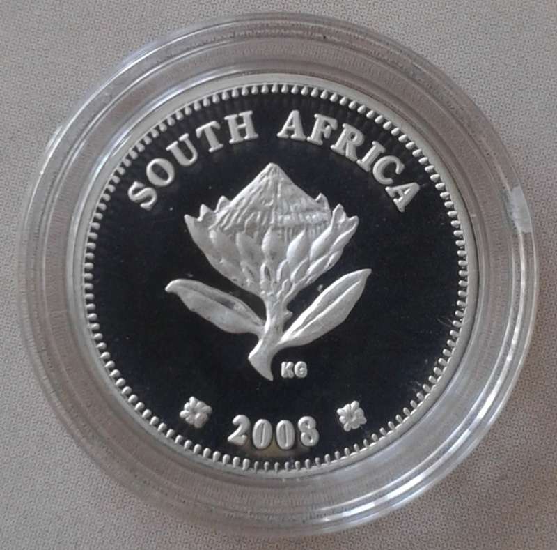 2008 International Polar Year (SA Agalhus) proof silver 2 1/2c in S.A Mint bag incl.certificate