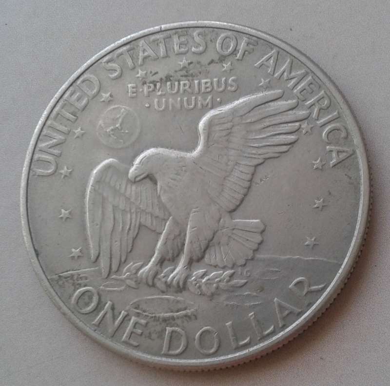 1972 D Eisenhower dollar
