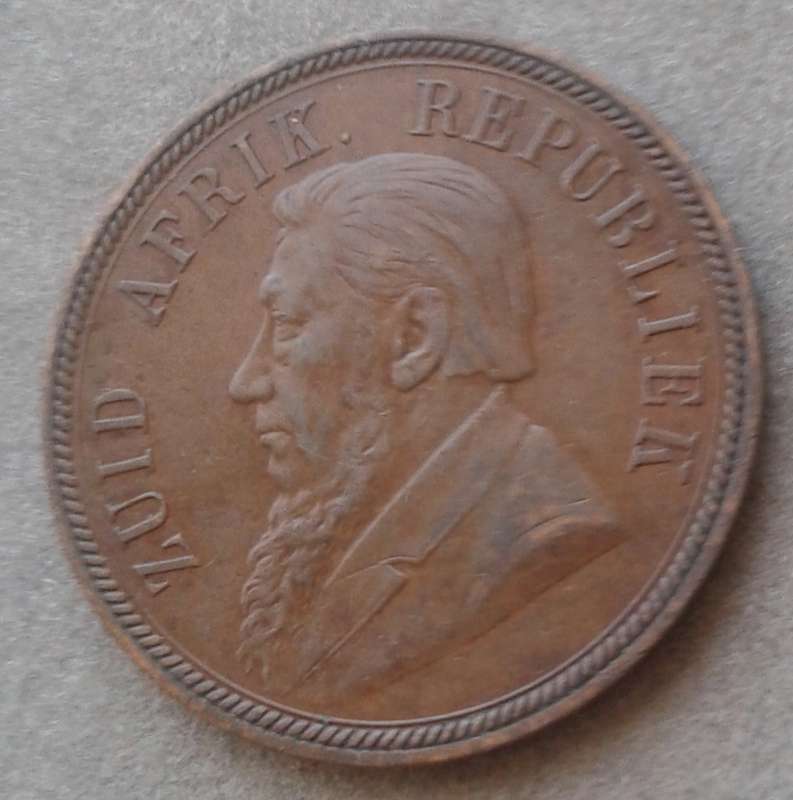 Decent 1894 ZAR Kruger penny (low mintage)