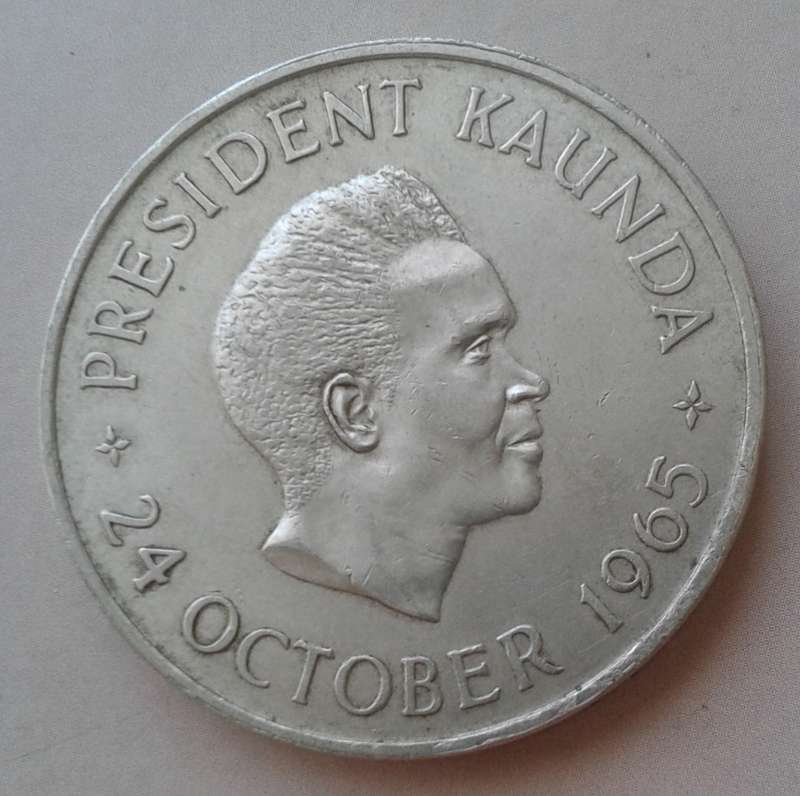 1965 Zambia 5 Shillings (low mintage)