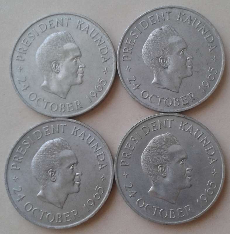 1965 Zambia 5 Shillings (mintage only 10000)