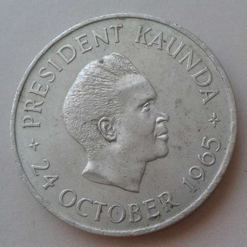 1965 Zambia 5 Shillings (mintage only 10000)