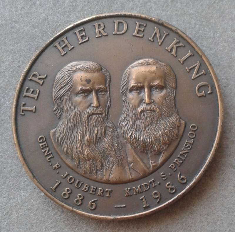 1986 Centenary of the Arc van die Nederduitsch Hervormde Kerk bronze medal