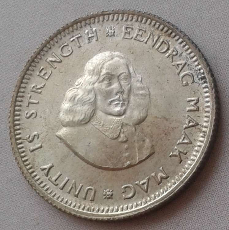 1962 Republic uncirculated silver 5c