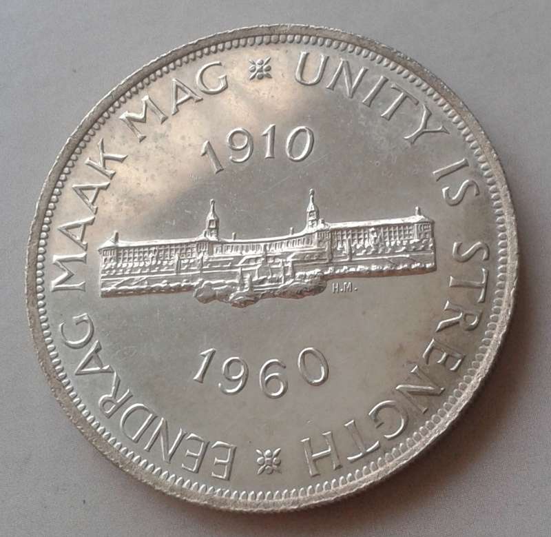 1960 Union silver 5 Shillings (Proof-like)