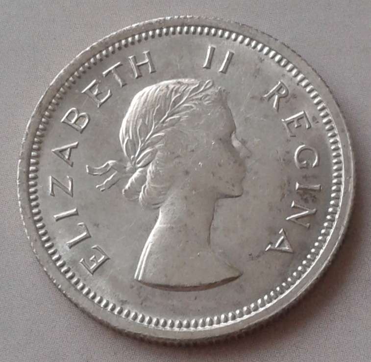 Uncirculated 1960 union silver shilling