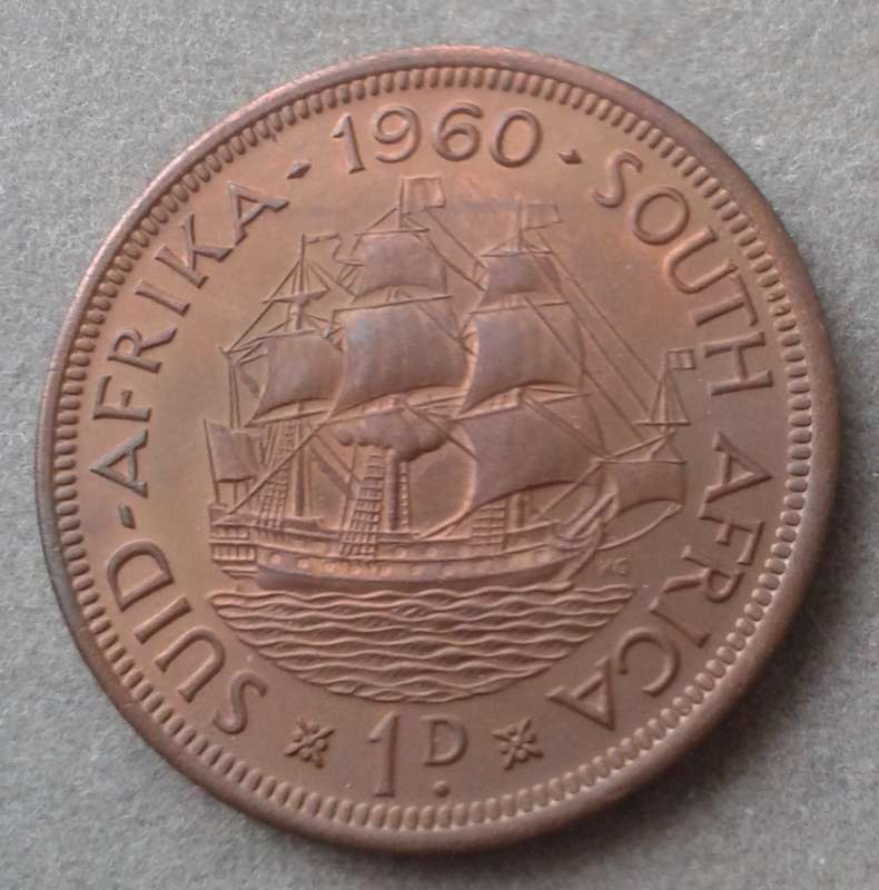 Union 1960 uncirculated penny