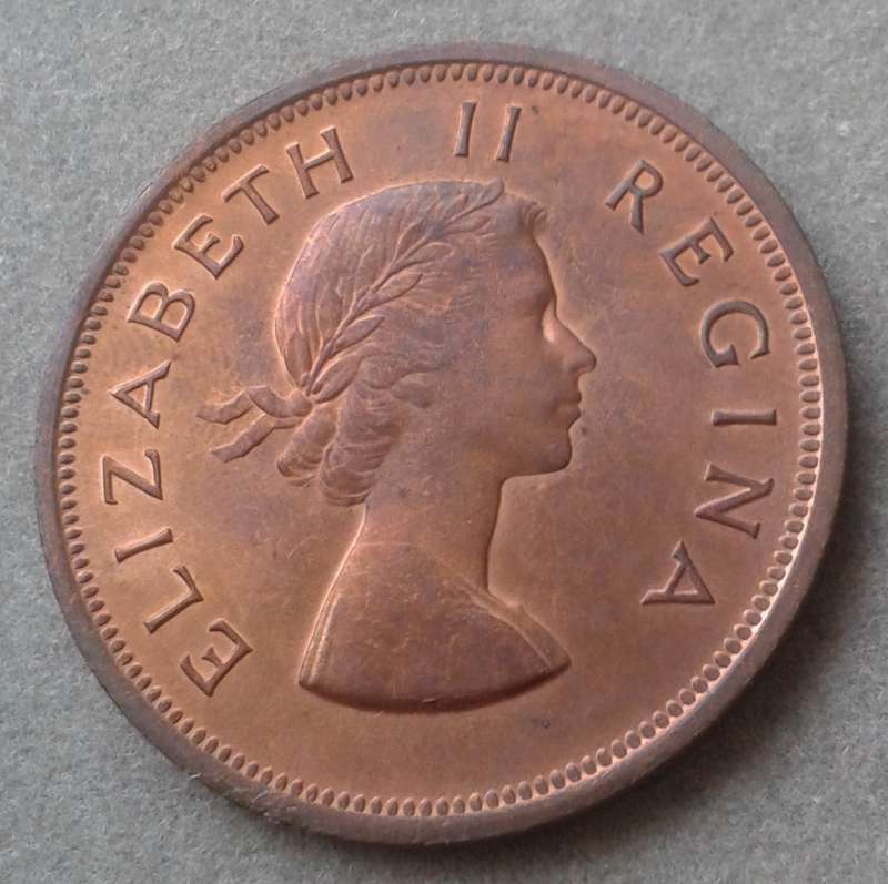 Union 1960 uncirculated penny
