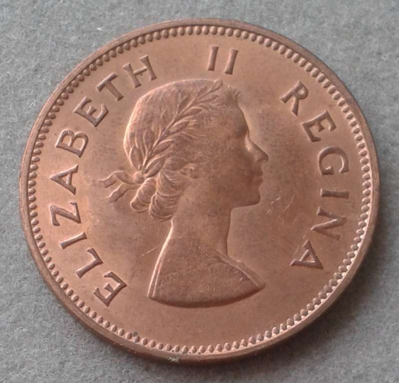 Union 1960 uncirculated 1/2 Penny