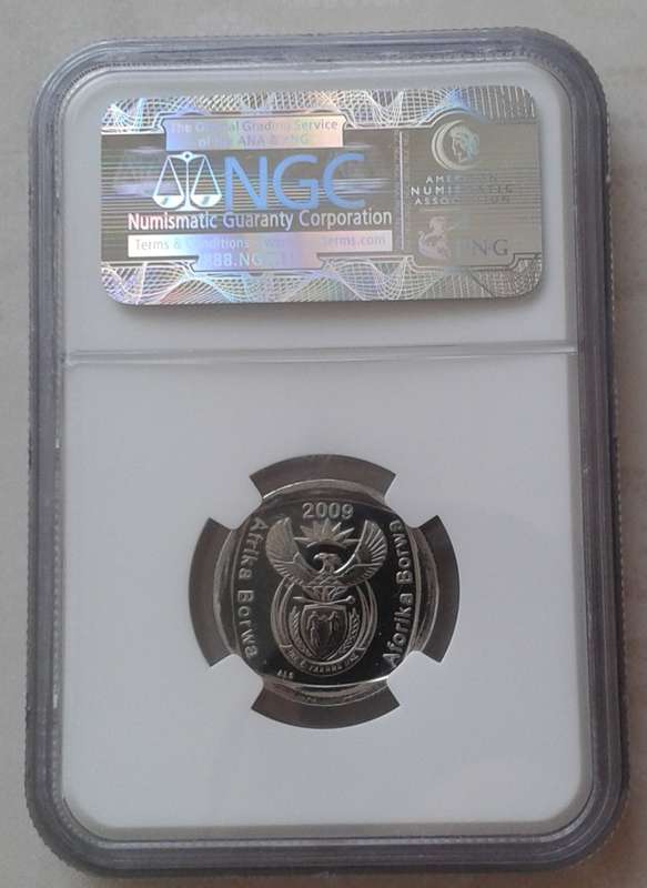 Scarcer 2009 Oom Paul Mintmark R2 NGC MS66 incl.certificate (mintage: 1976)