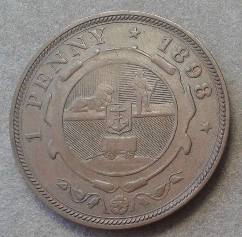 Nice higher grade 1898 ZAR Kruger penny