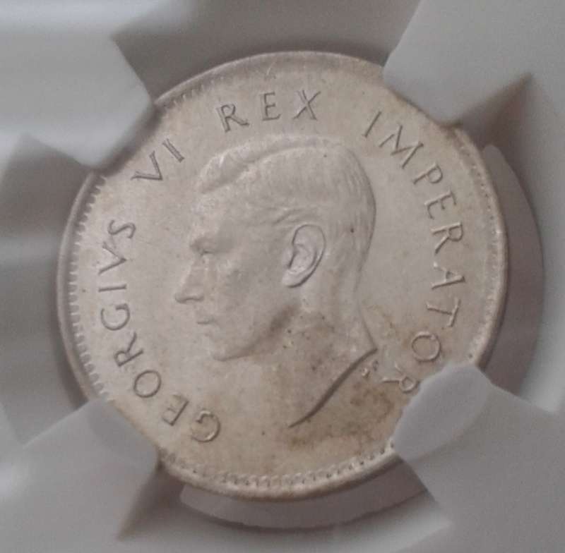 1939 Union silver tickey SANGS MS61