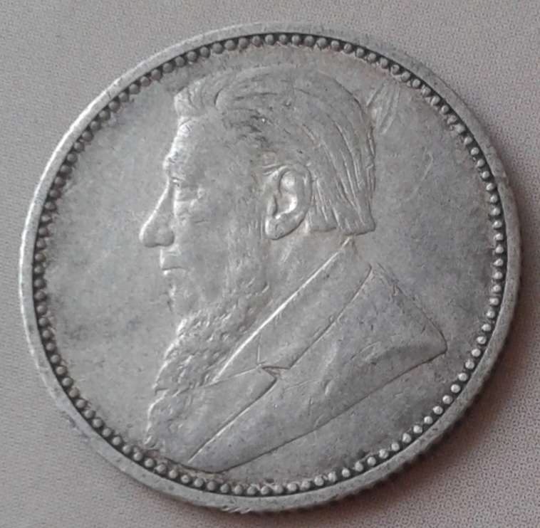 Decent 1896 ZAR Kruger silver sixpence