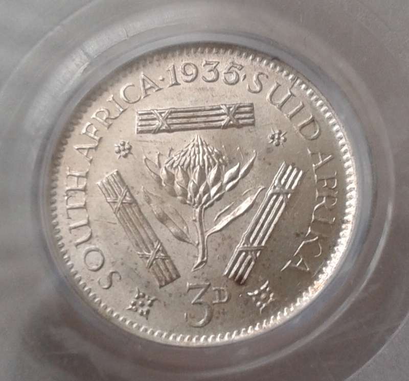 1935 Union silver tickey PCGS MS62 (Only 2 coins higher)