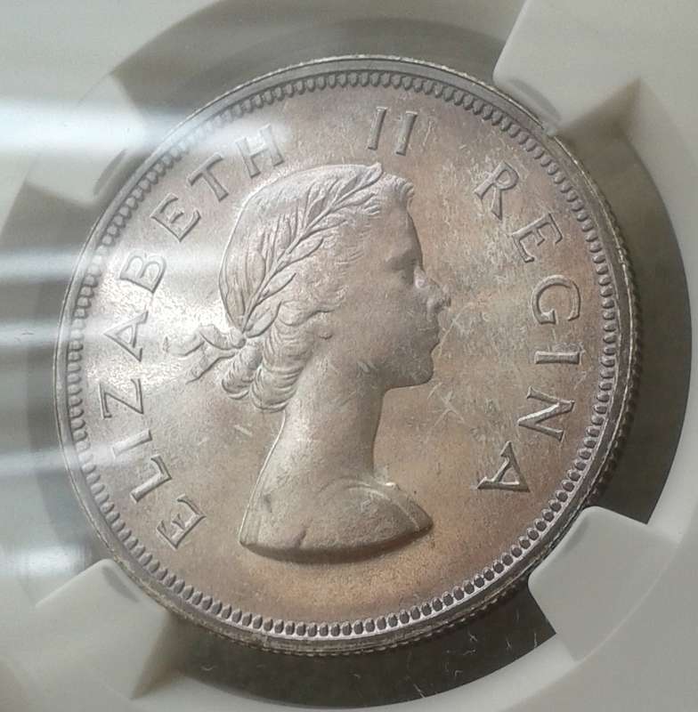 1953 Union proof silver 2 1/2 Shillings NGC PF65 (mintage: 5000)