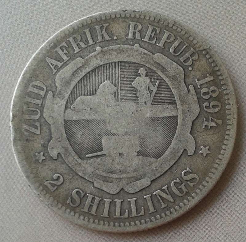 1894 ZAR Kruger silver 2 Shillings