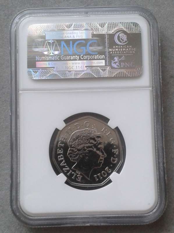 2011 Great Britain 50 Pence NGC MS65 (Olympics - Cycling)