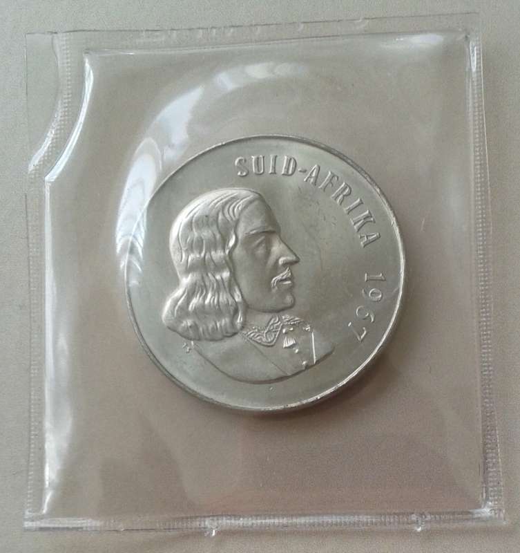 1967 Afrikaans uncirculated nickel 50c (low mintage)