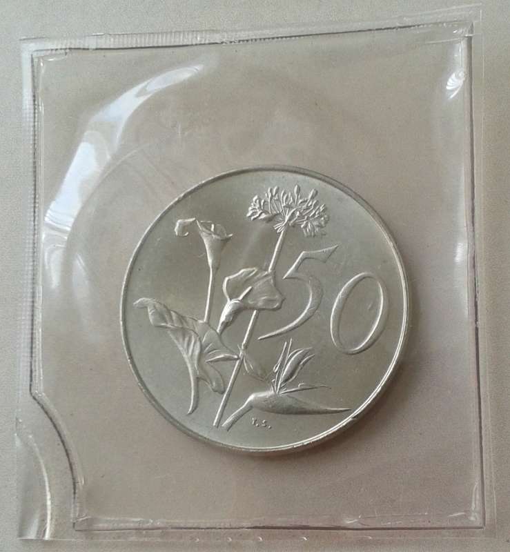 1967 English uncirculated nickel 50c (low mintage)