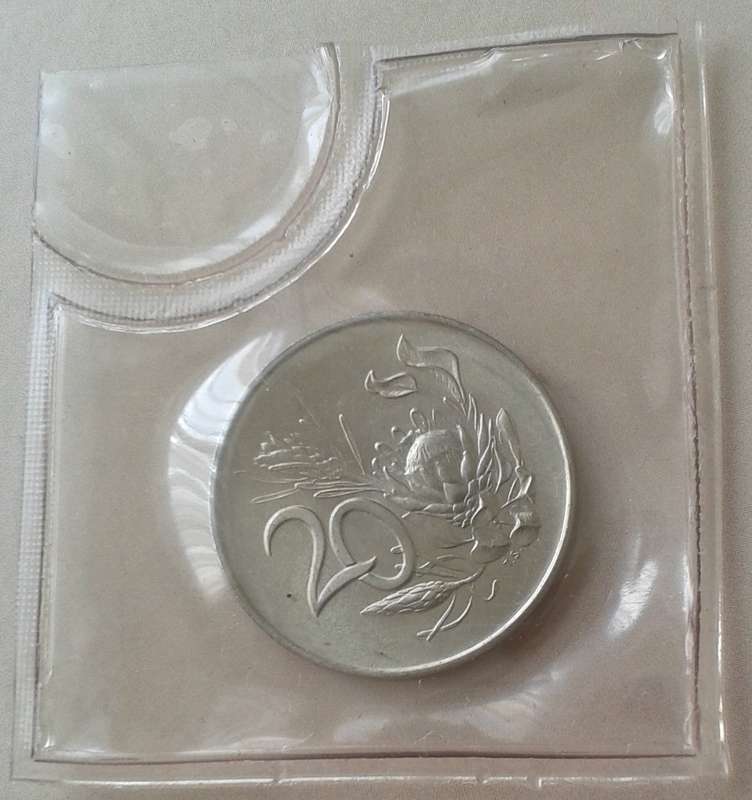 1967 English uncirculated nickel 20c (low mintage)