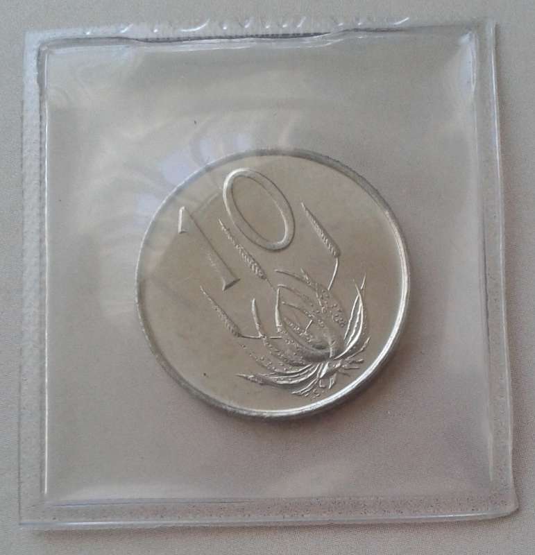1968 English uncirculated nickel 10c (Pres.Swart) - Lower mintage