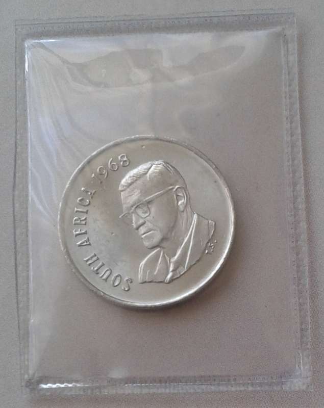 1968 English uncirculated nickel 5c (Pres.Swart)