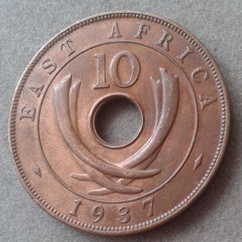 High grade 1937 East Africa 10c