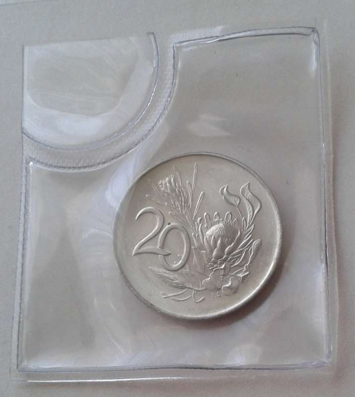 Uncirculated 1968 English nickel 20c (Pres.Swart) - Lower mintage