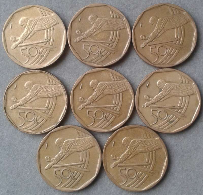 2003 Cricket 50c in good condition (lower mintage)