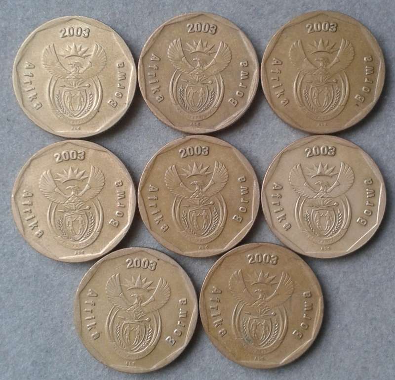 2003 Cricket 50c in good condition (lower mintage)