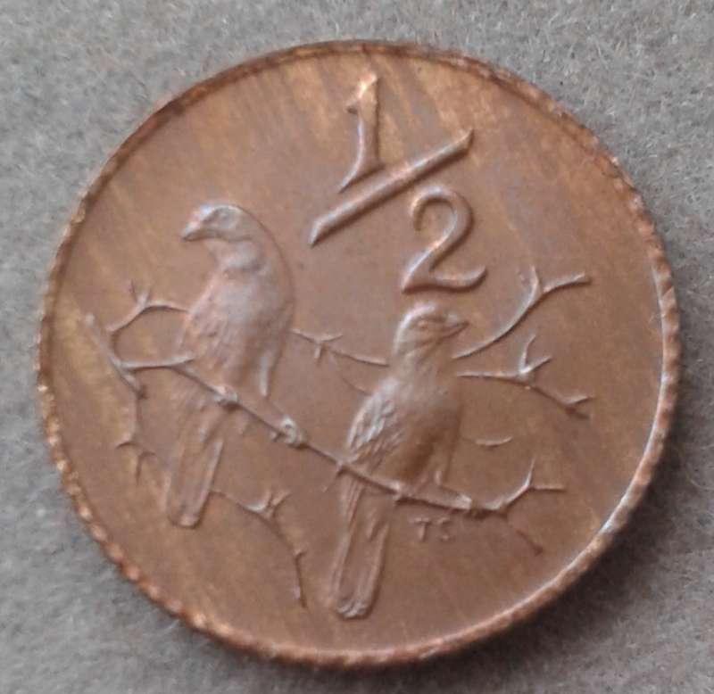 Scarcer 1976 uncirculated 1/2c (mintage: 20000)
