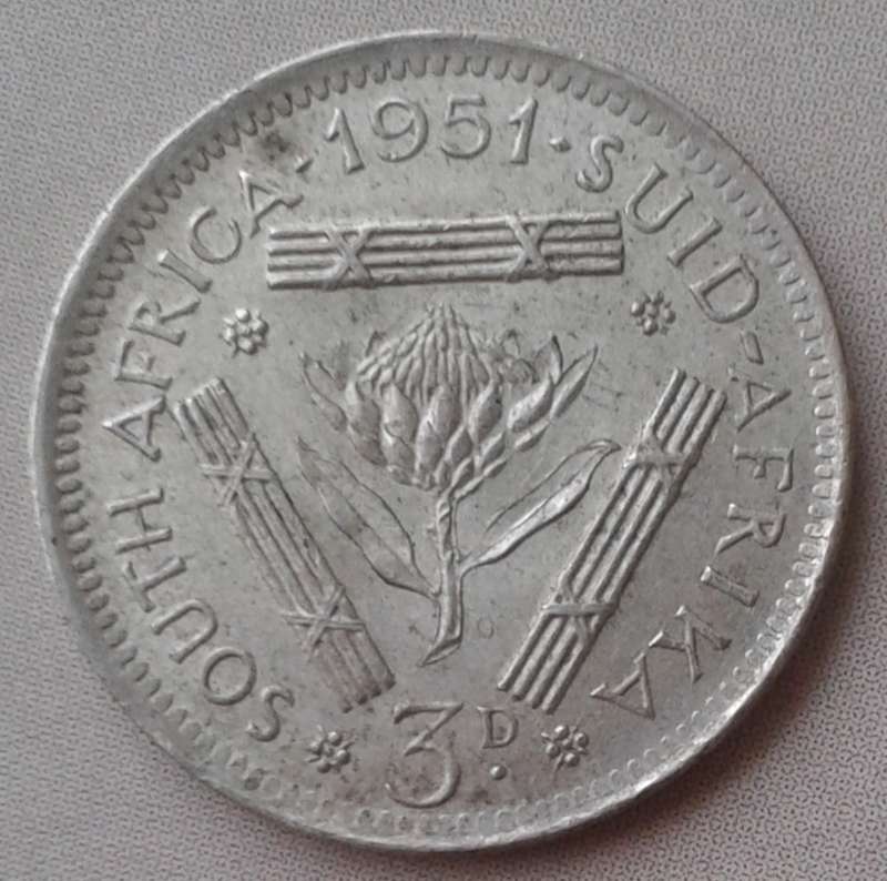 Decent 1951 union silver tickey