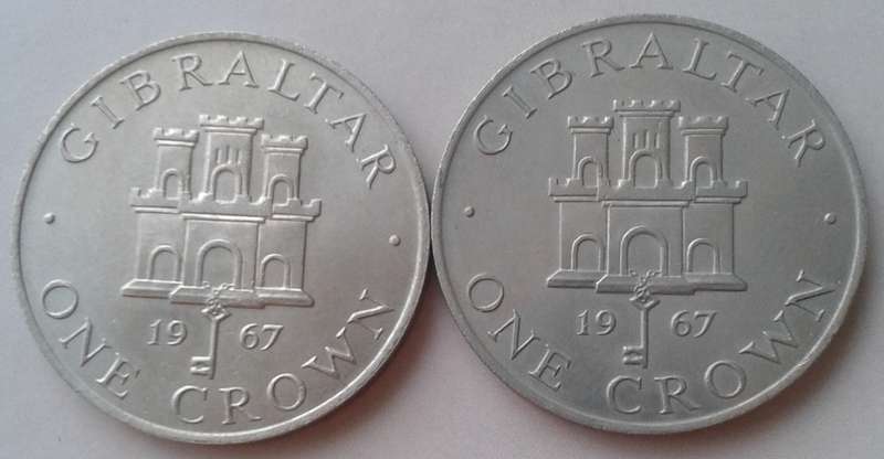 Decent 1967 Gibraltar crown (lower mintage)
