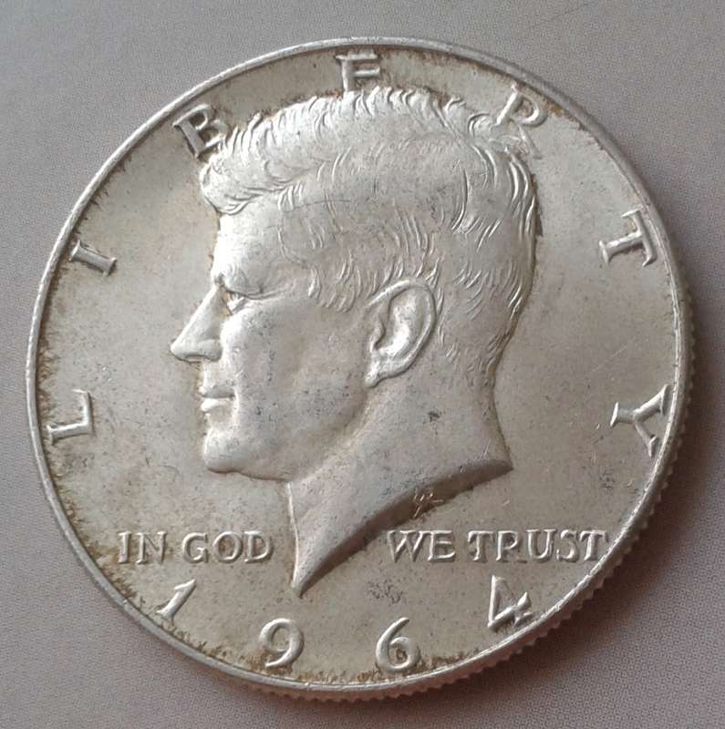 Nice 1964 USA Kennedy silver half dollar
