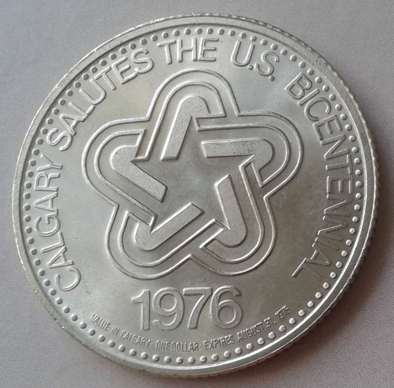 1976 Canada,Calgary Stampede Dollar/token with boot privy