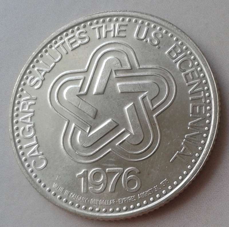 1976 Canada,Calgary Stampede Dollar/token with hat privy