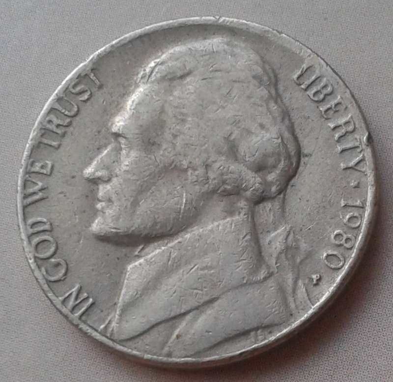 1980 USA Jefferson nickel