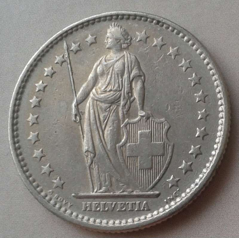 1968 Switzerland 2 Francs