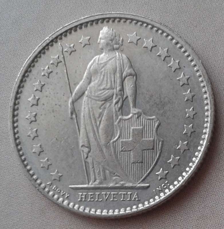 Nice 1982 Switzerland 1/2 Franc