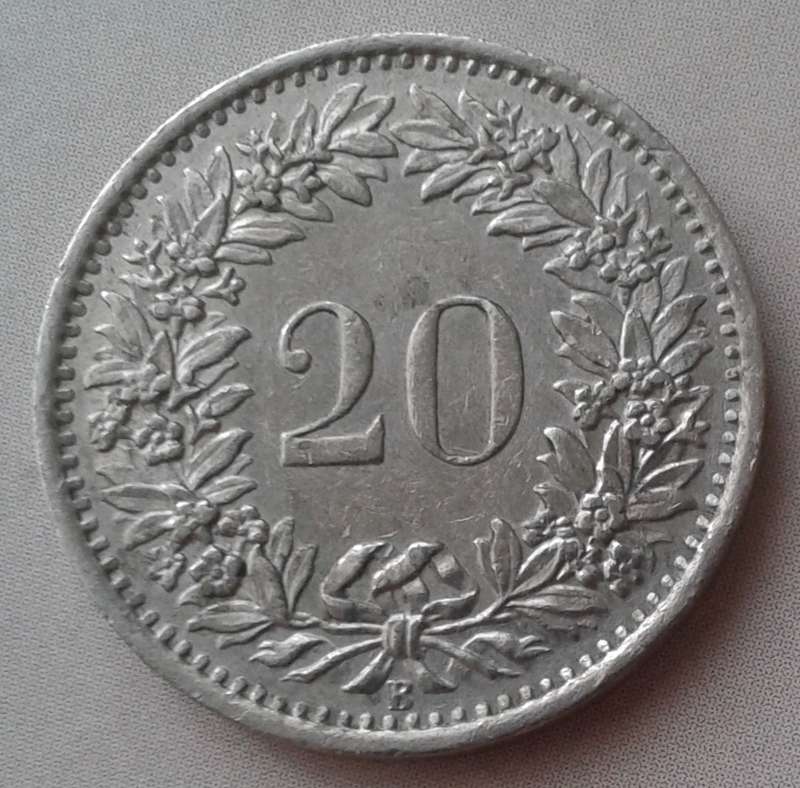 1969 Switzerland 20 Rappen