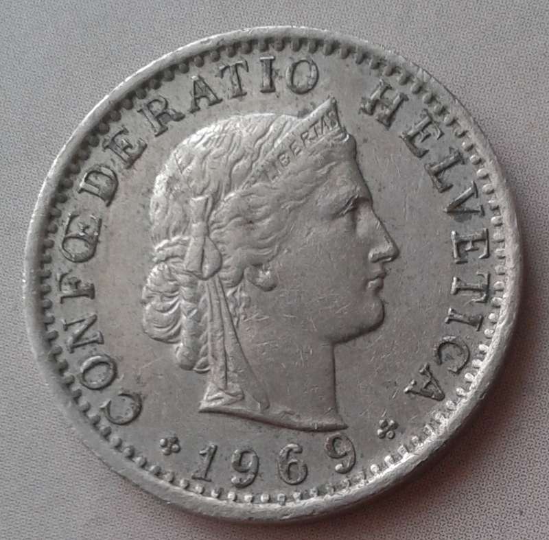 1969 Switzerland 20 Rappen