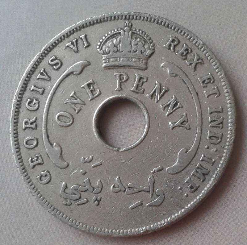 1941 British West Africa one penny