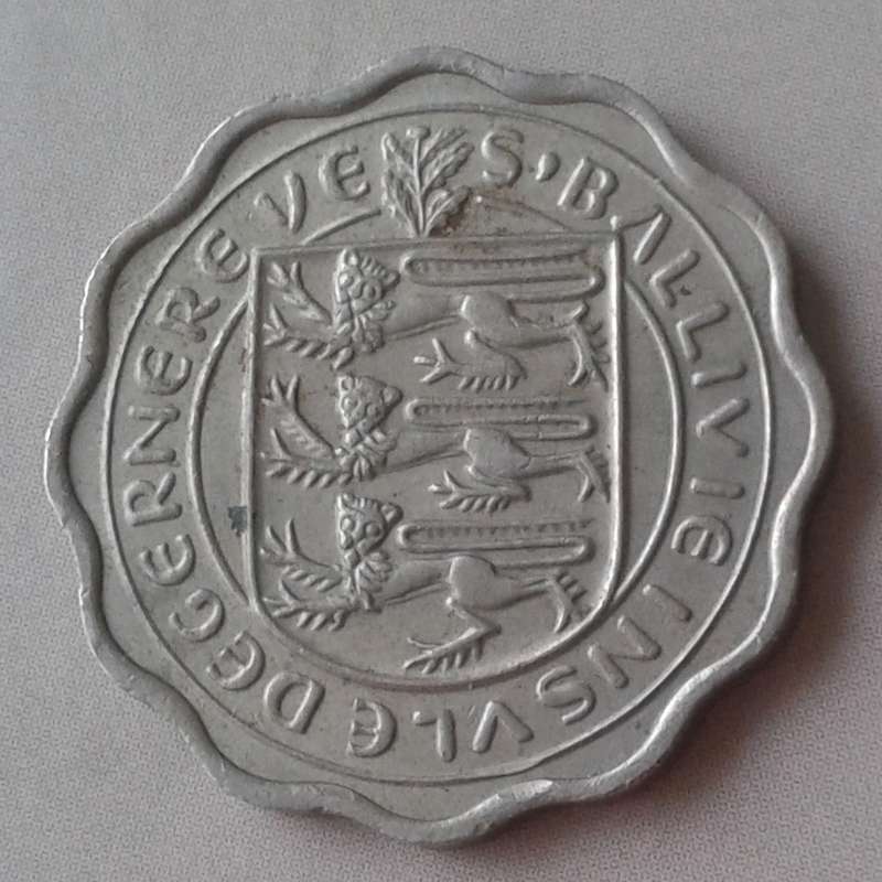 1956 Guernsey threepence